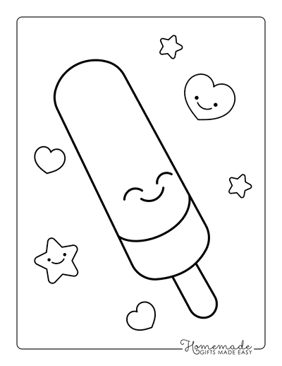 Ice cream coloring pages for kids adults