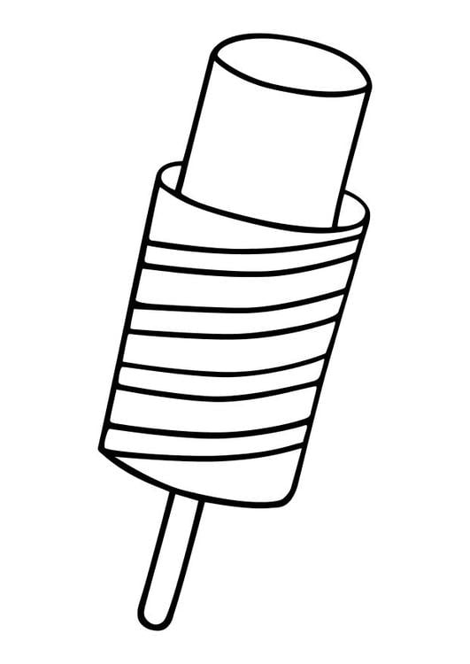 Coloring page popsicle