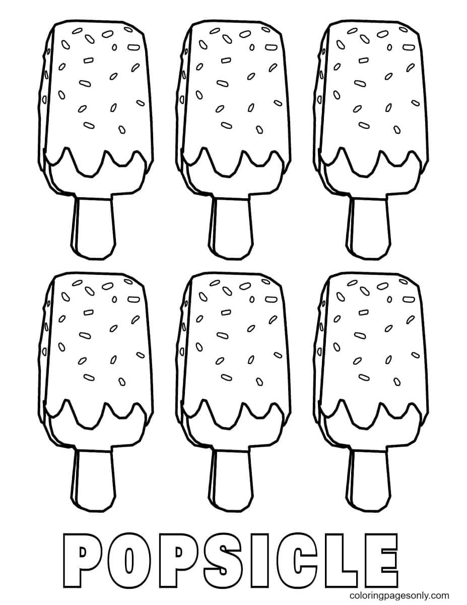 Popsicle coloring pages printable for free download