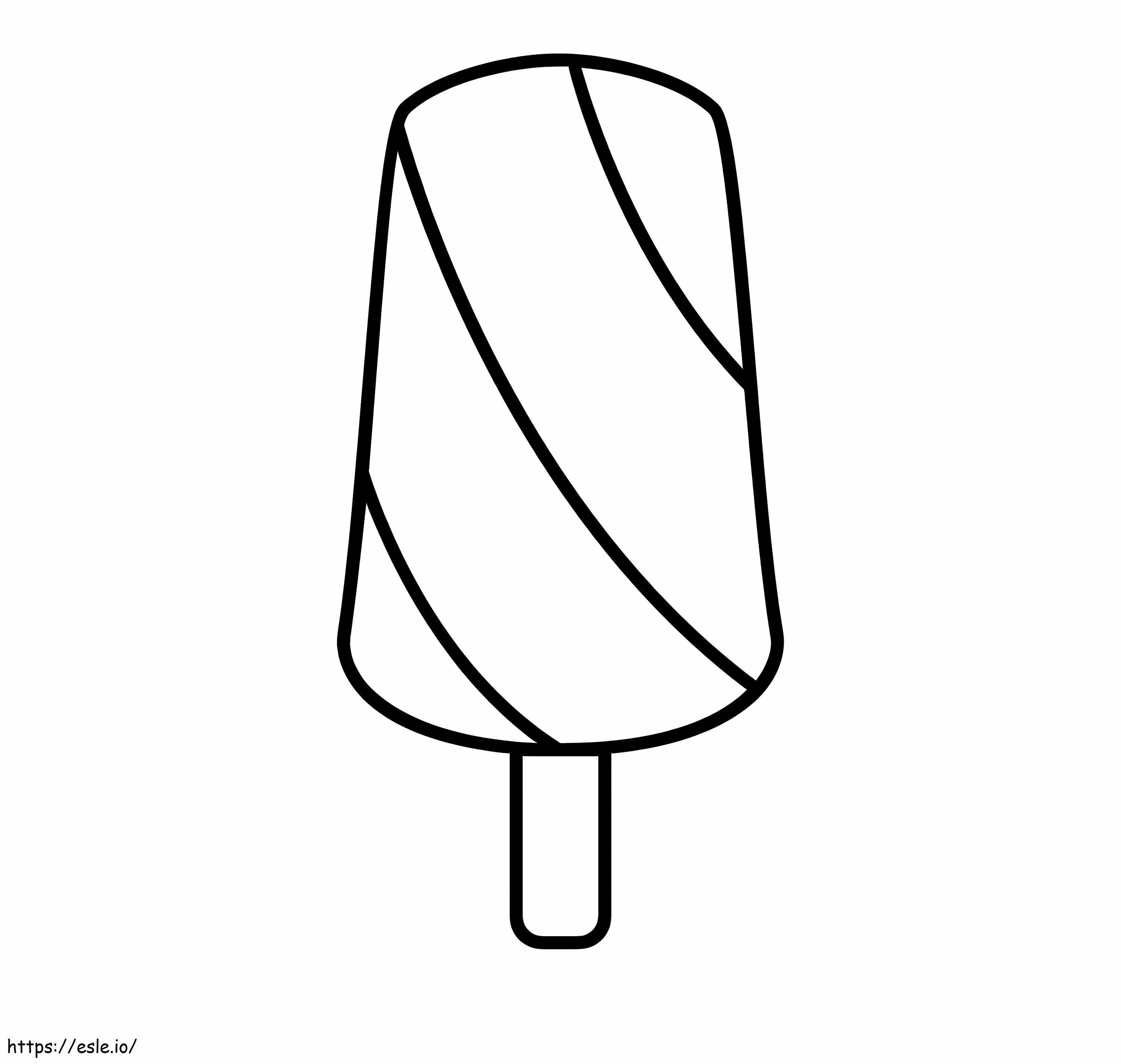 Popsicle free printable coloring page