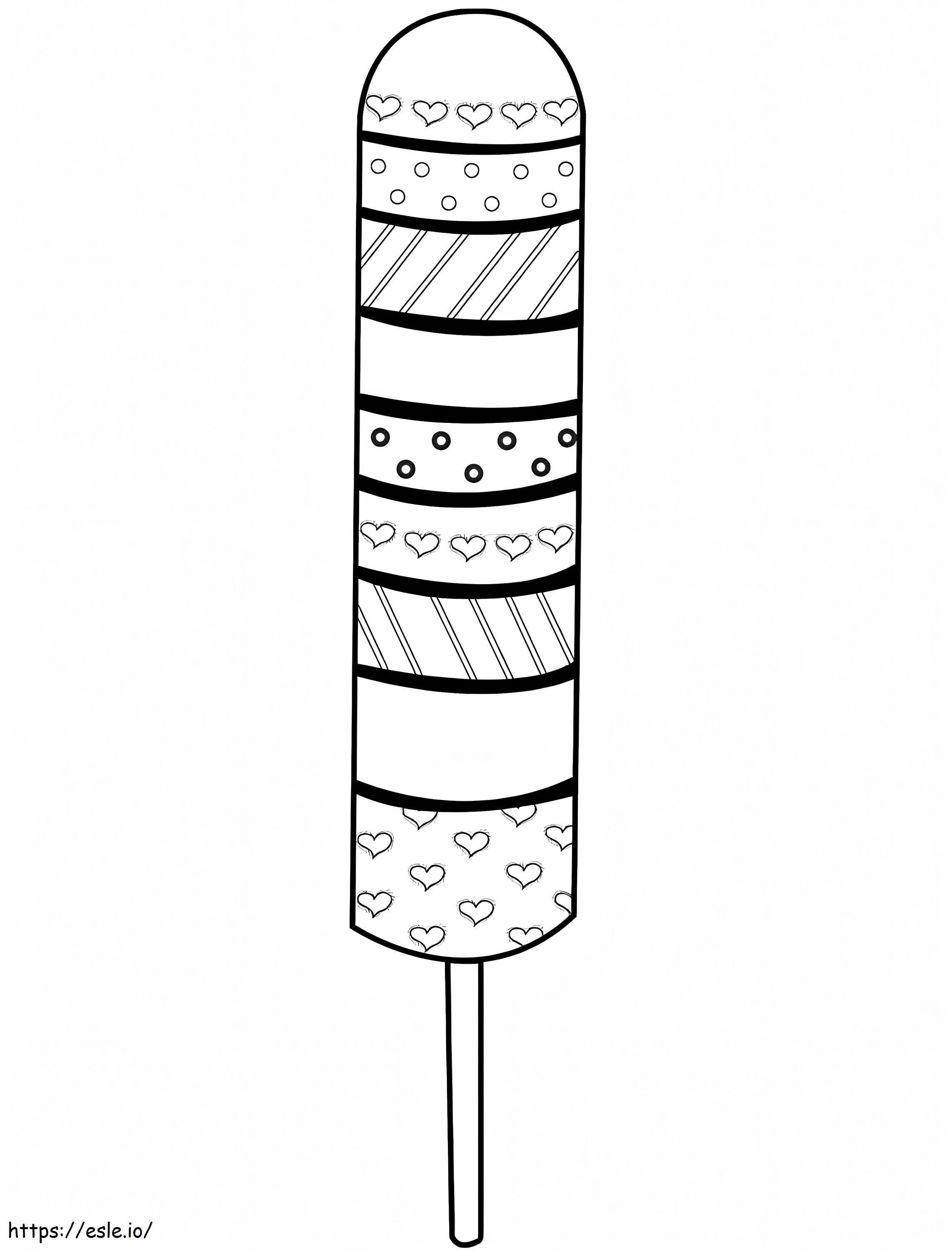 Free printable popsicle coloring page