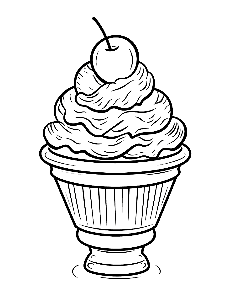 Ice cream coloring pages free printable sheets