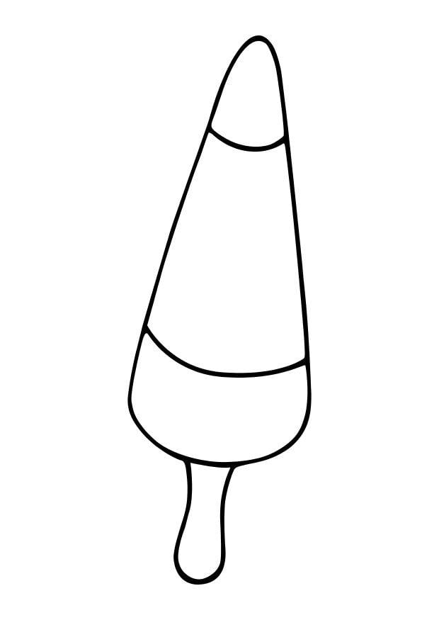 Coloring page popsicle