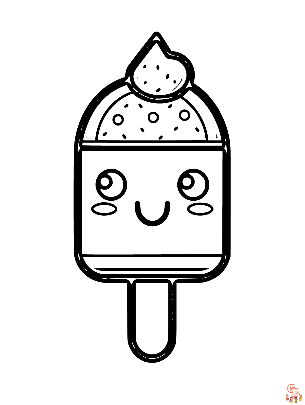 Free printable popsicle coloring pages for kids