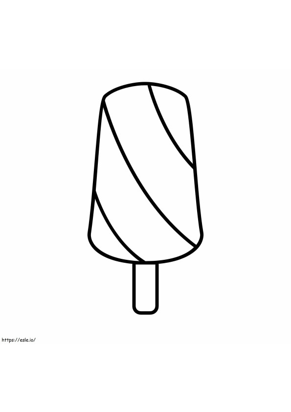 Popsicle free printable coloring page