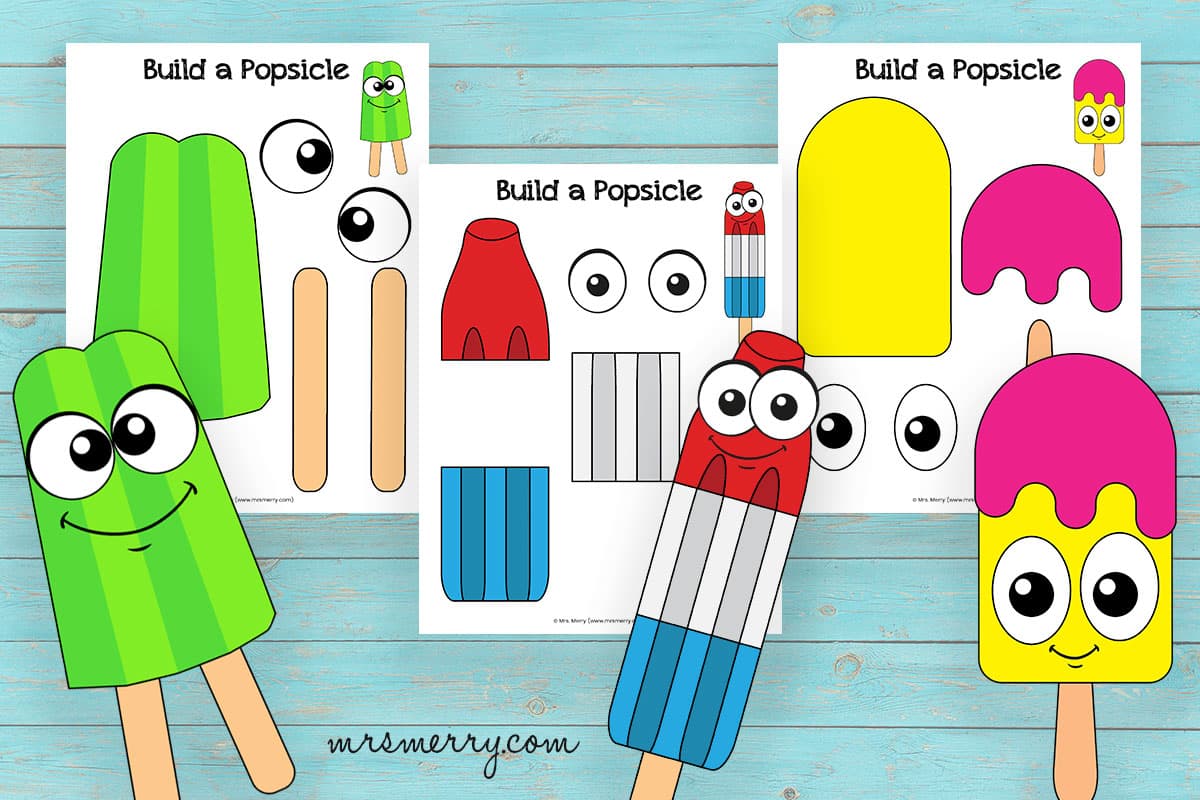 Popsicle templates free printable mrs merry