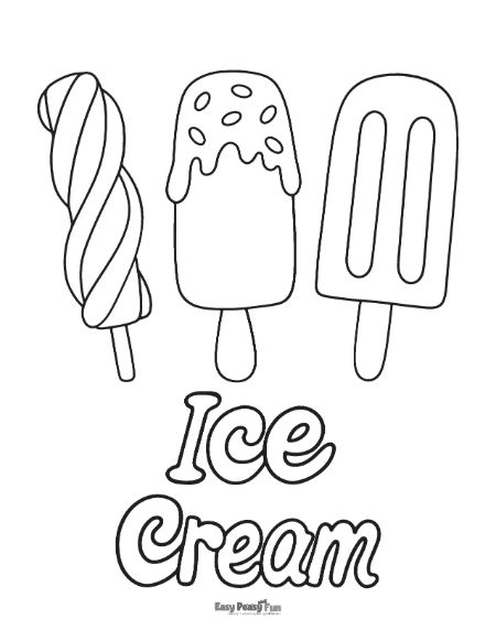 Printable ice cream coloring pages â sheets