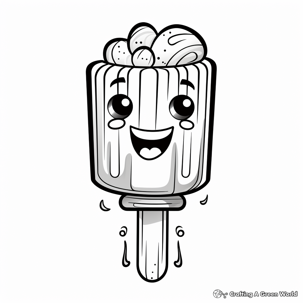 Popsicle coloring pages