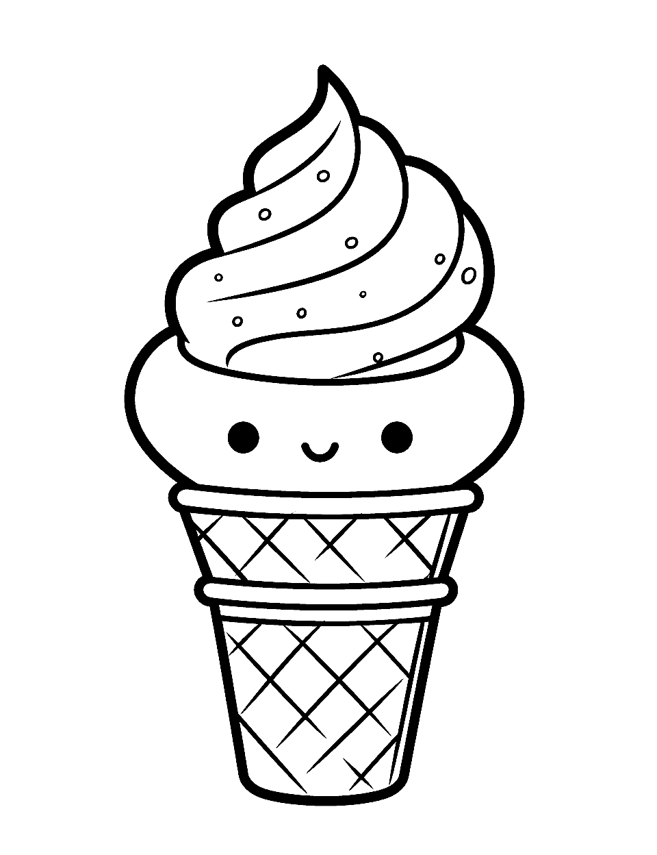 Ice cream coloring pages free printable sheets