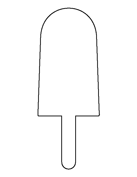 Printable popsicle template