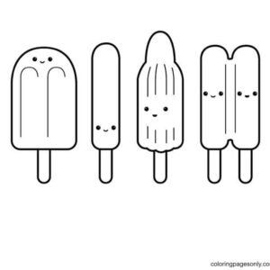 Popsicle coloring pages printable for free download