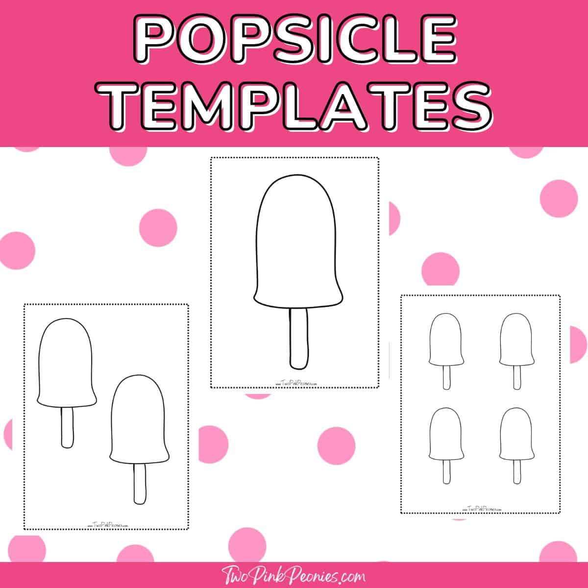 Free printable popsicle templates instant download sizes