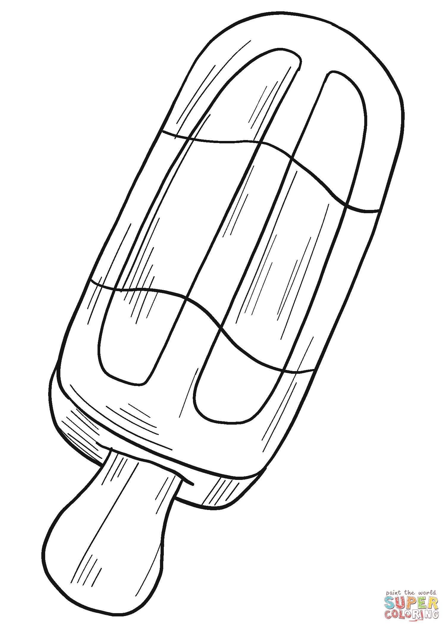 Popsicle coloring page free printable coloring pages