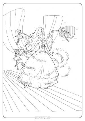 Barbie coloring pages free pdf printables