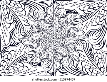 Happy new year coloring pages adults stock vector royalty free