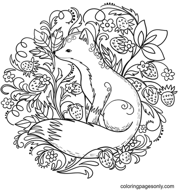 Fox coloring pages