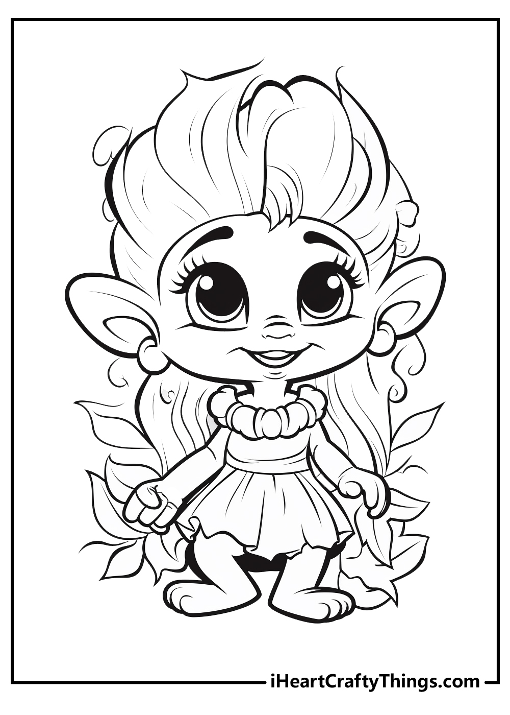 Troll coloring pages free printables