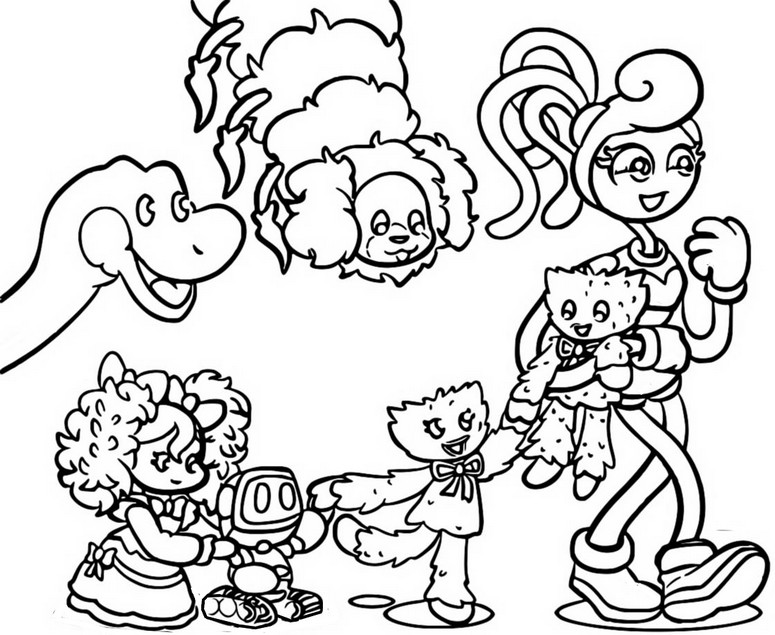 Coloring pages poppy playtime