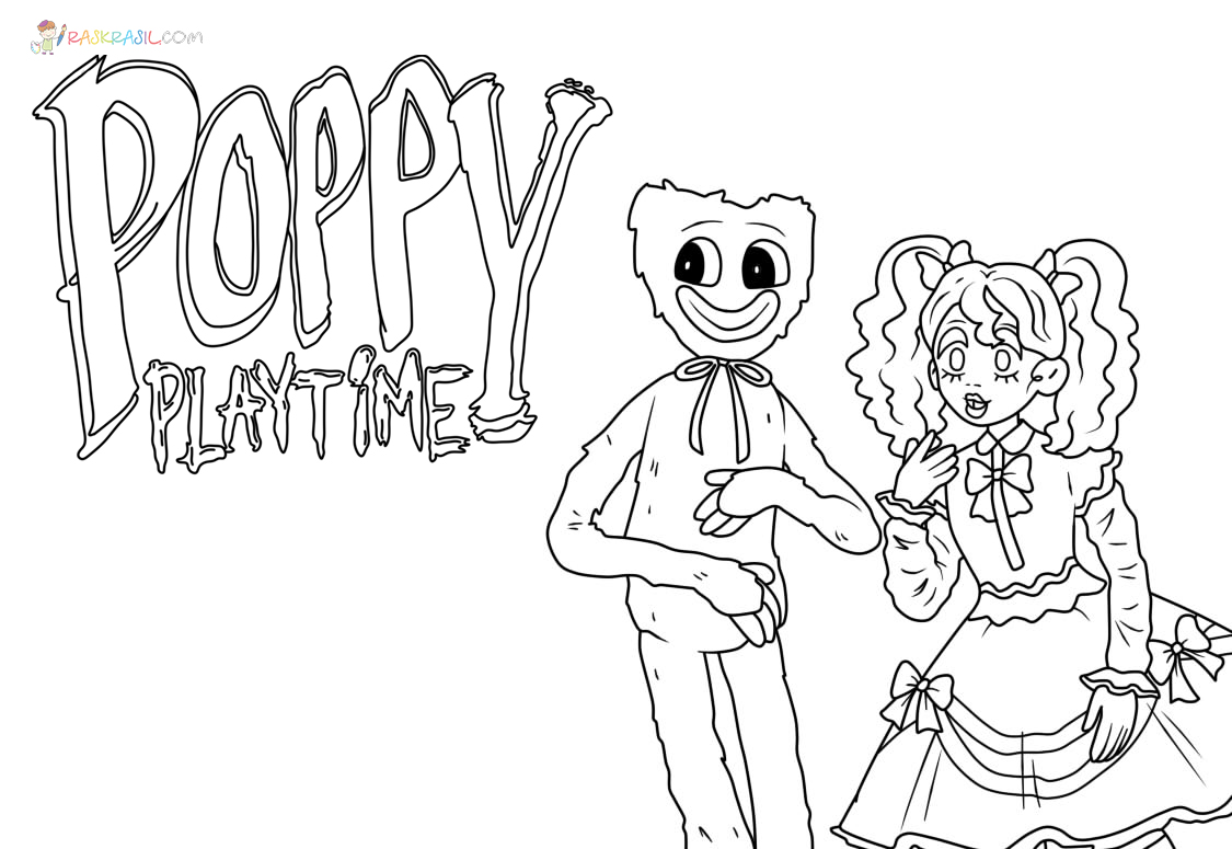 Poppy playtime coloring pages