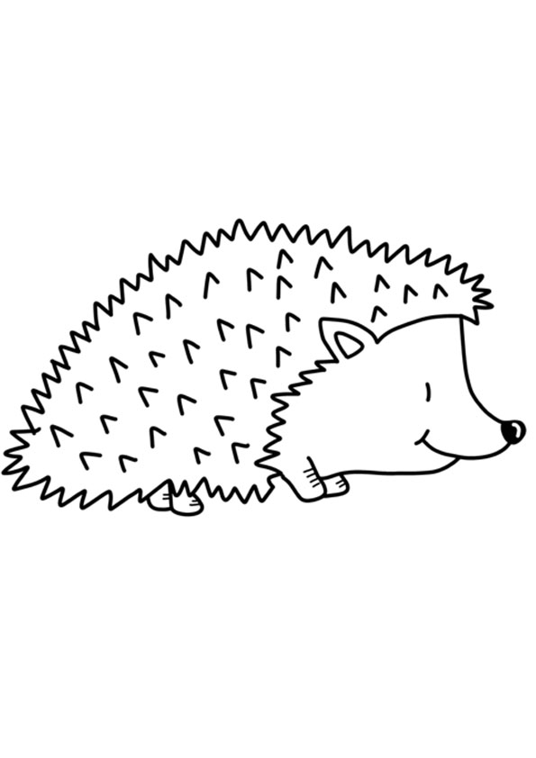 Coloring pages cute hedgehog coloring page