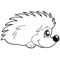 Pokey porcupine coloring pages