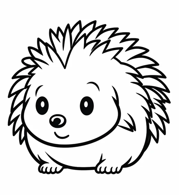 Ðï cute and simple hedgehog