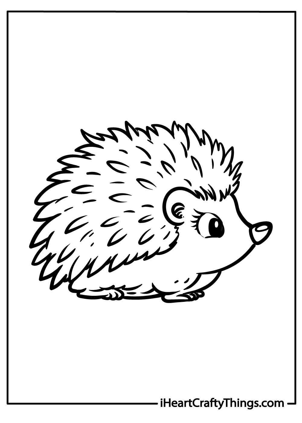 Hedgehog coloring pages free printables