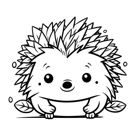 Hedgehog coloring pages stock vector illustration and royalty free hedgehog coloring pages clipart