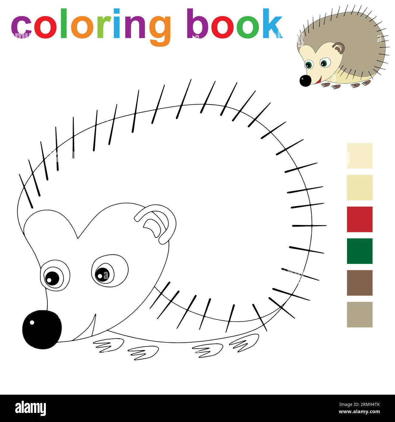 Hedgehog template cut out stock images pictures