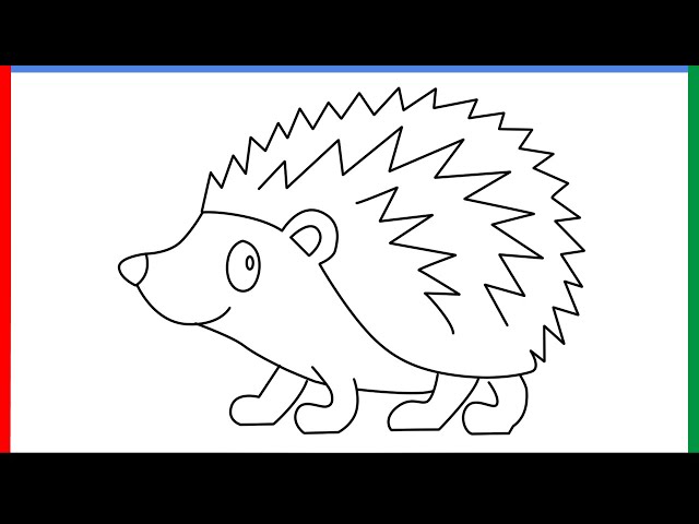 How to draw a hedgehog emoji step by step for beginners hedgehogemoji