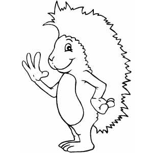 Hedgehog coloring page