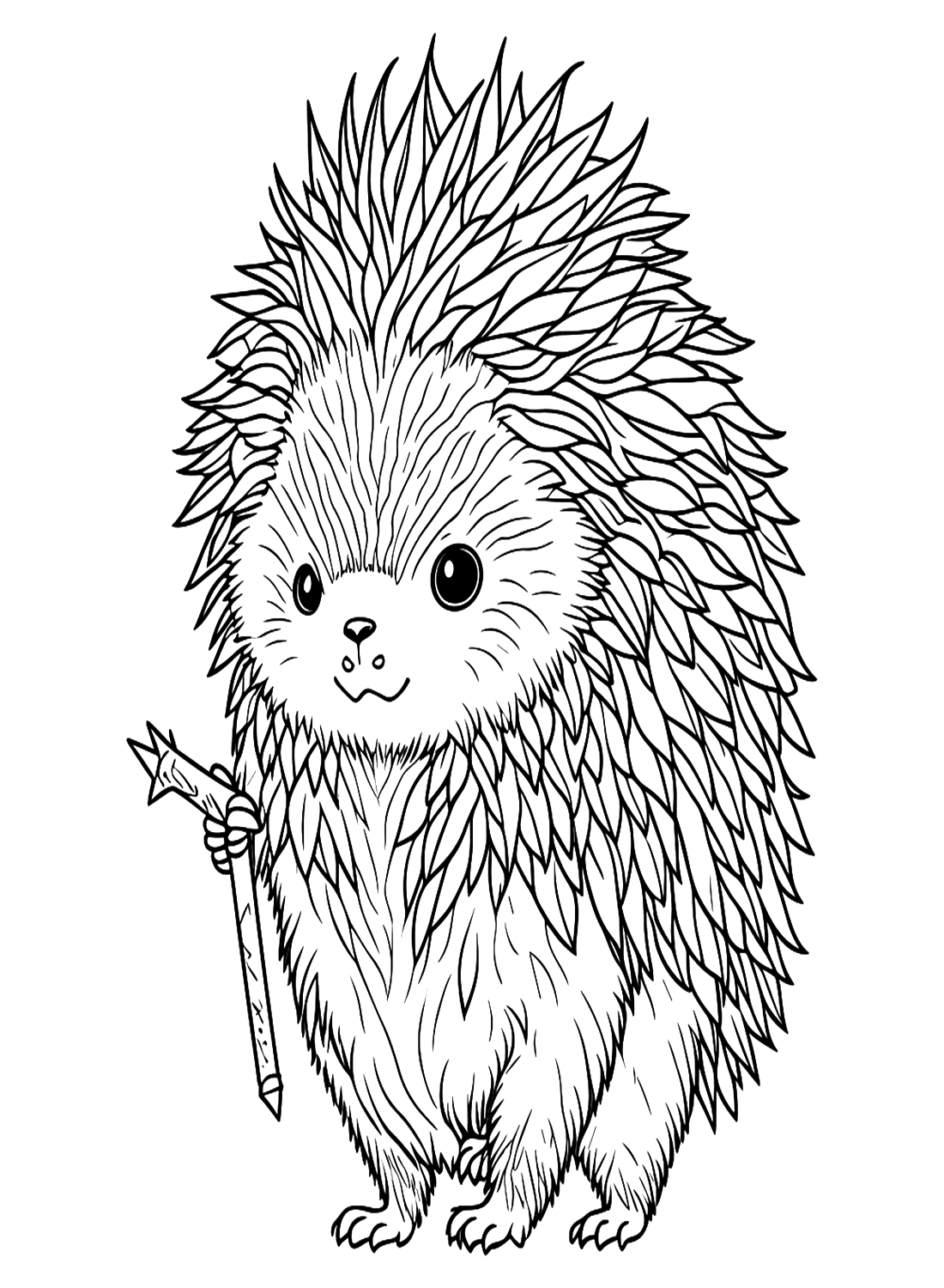 Porcupine coloring pages