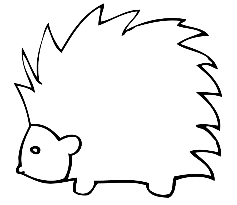 Free porcupine coloring pages download free porcupine coloring pages png images free cliparts on clipart library