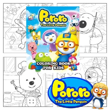 Pororo the little penguin coloring pages printable pororo coloring pages