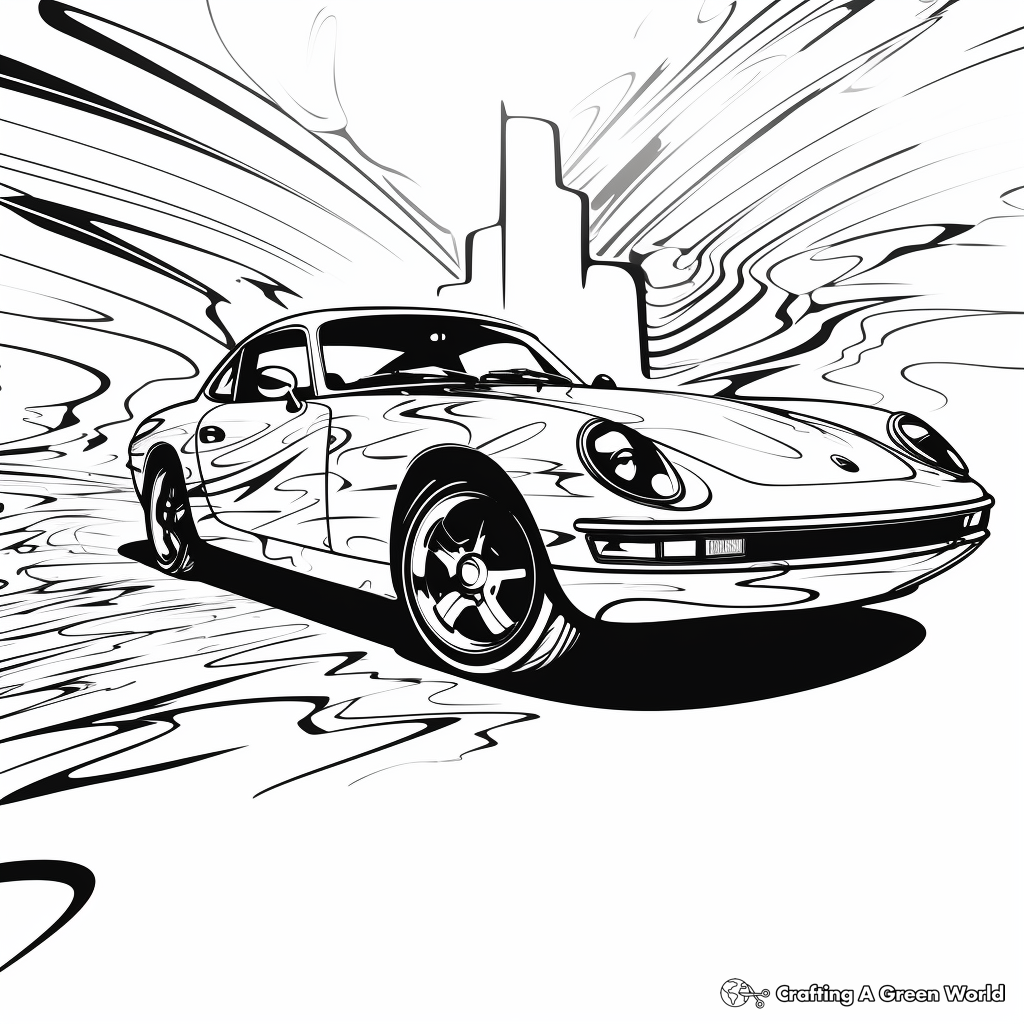 Supercar coloring pages