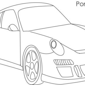 Porsche coloring pages printable for free download