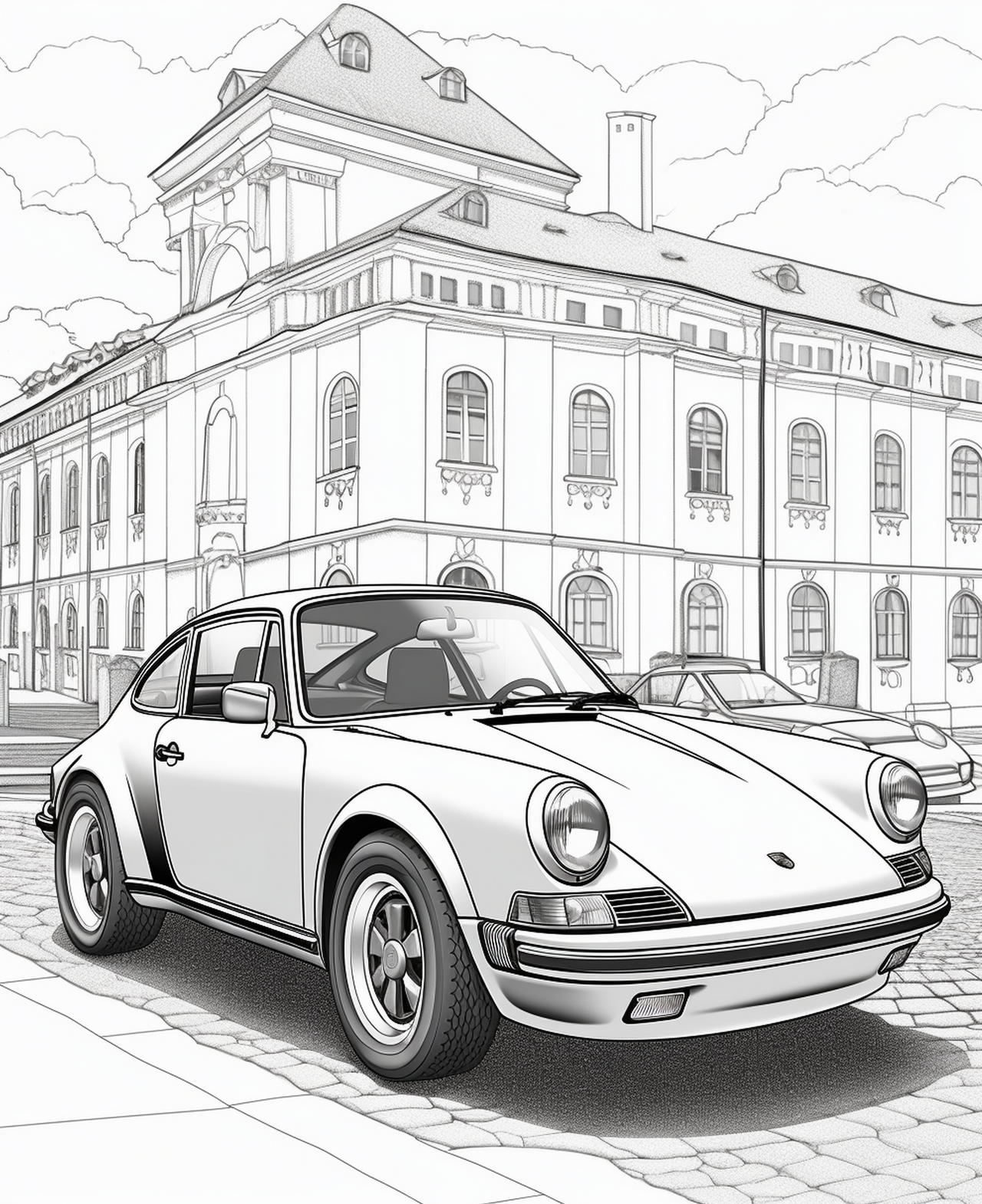 Cars coloring pages in premium quality by coloringbooksart on