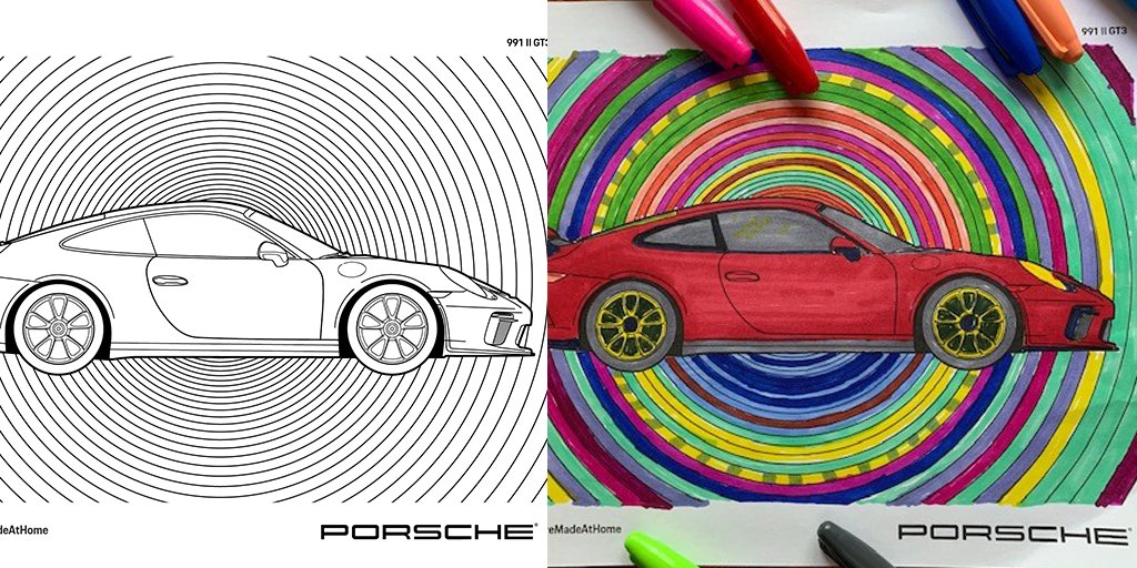 Porsche on x heres your chance to give our iconic designs the color and vibrancy they deserve today we launch our printable coloring sheets with a series of s share yours using