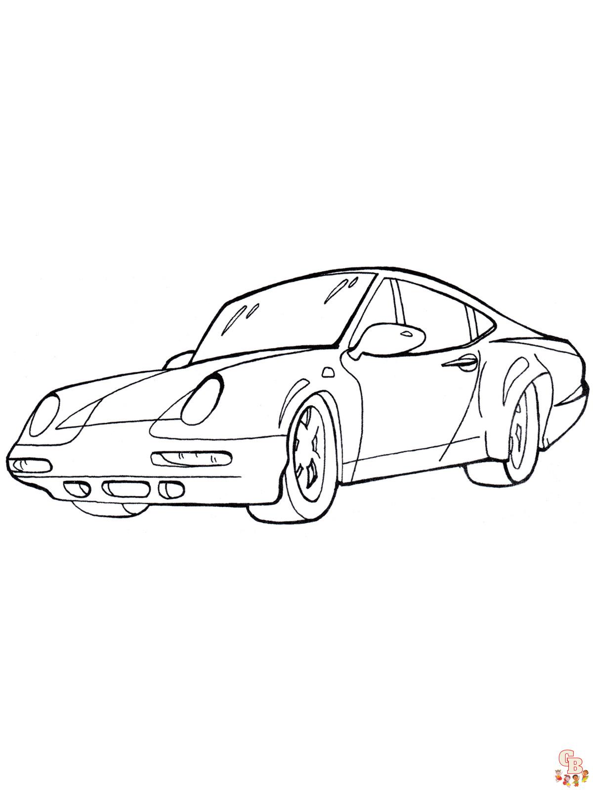 Enjoy free porsche coloring pages for kids