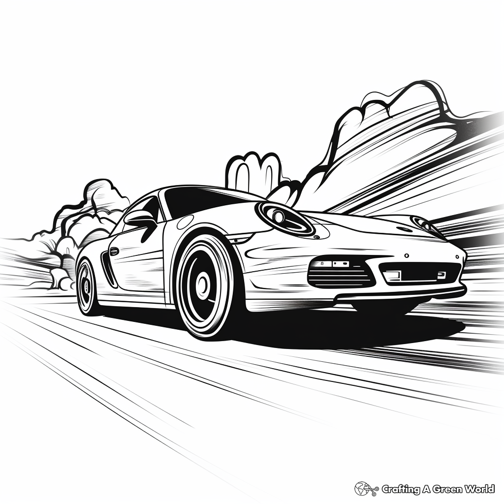 Supercar coloring pages