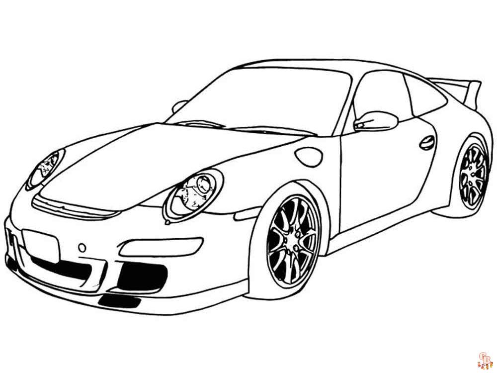 Enjoy free porsche coloring pages for kids