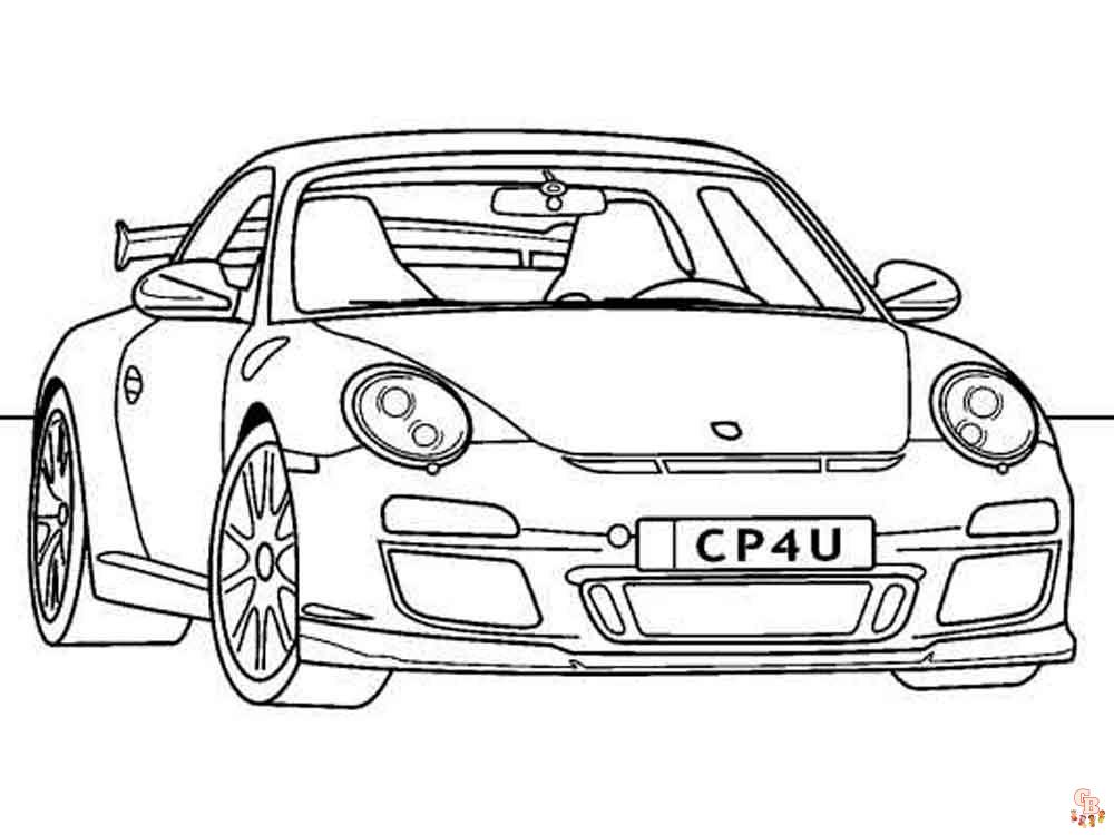 Enjoy free porsche coloring pages for kids