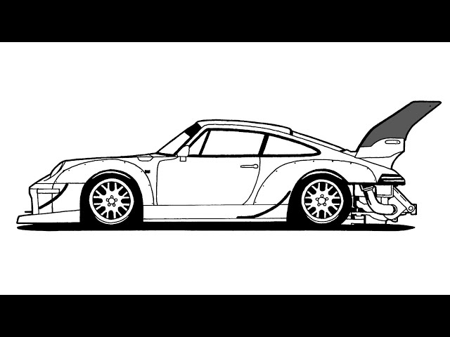 How to draw a porsche rwb