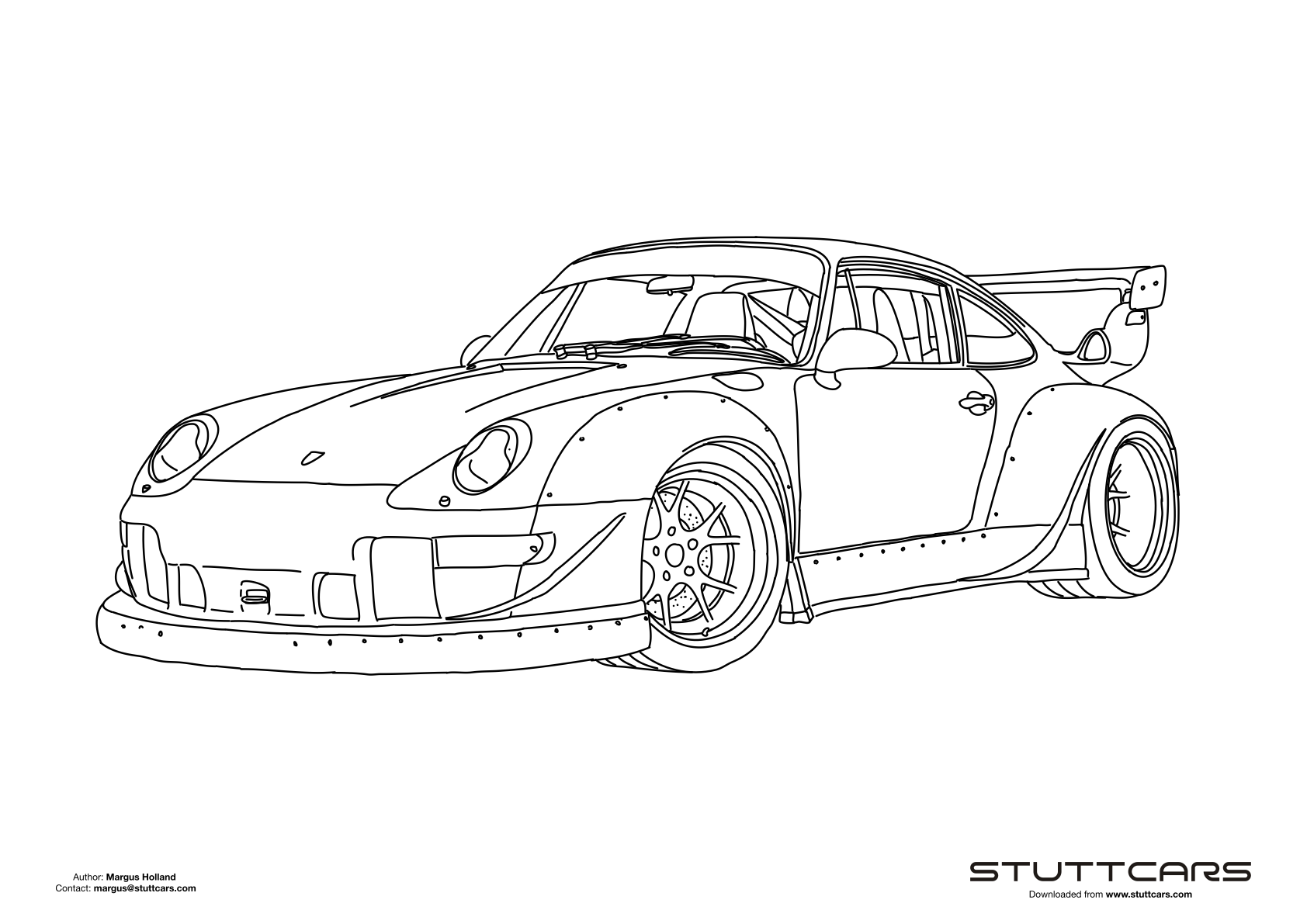 Porsche coloring pages