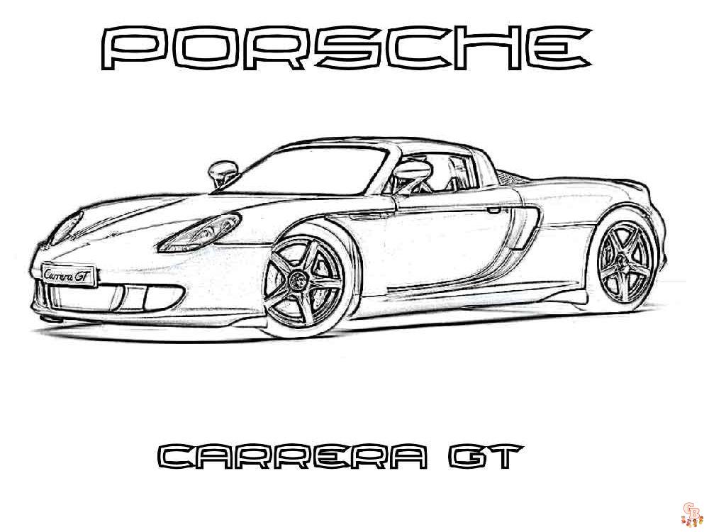 Enjoy free porsche coloring pages for kids