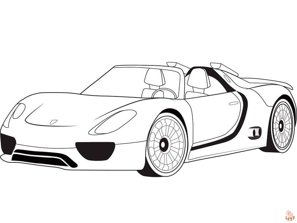 Enjoy free porsche coloring pages for kids