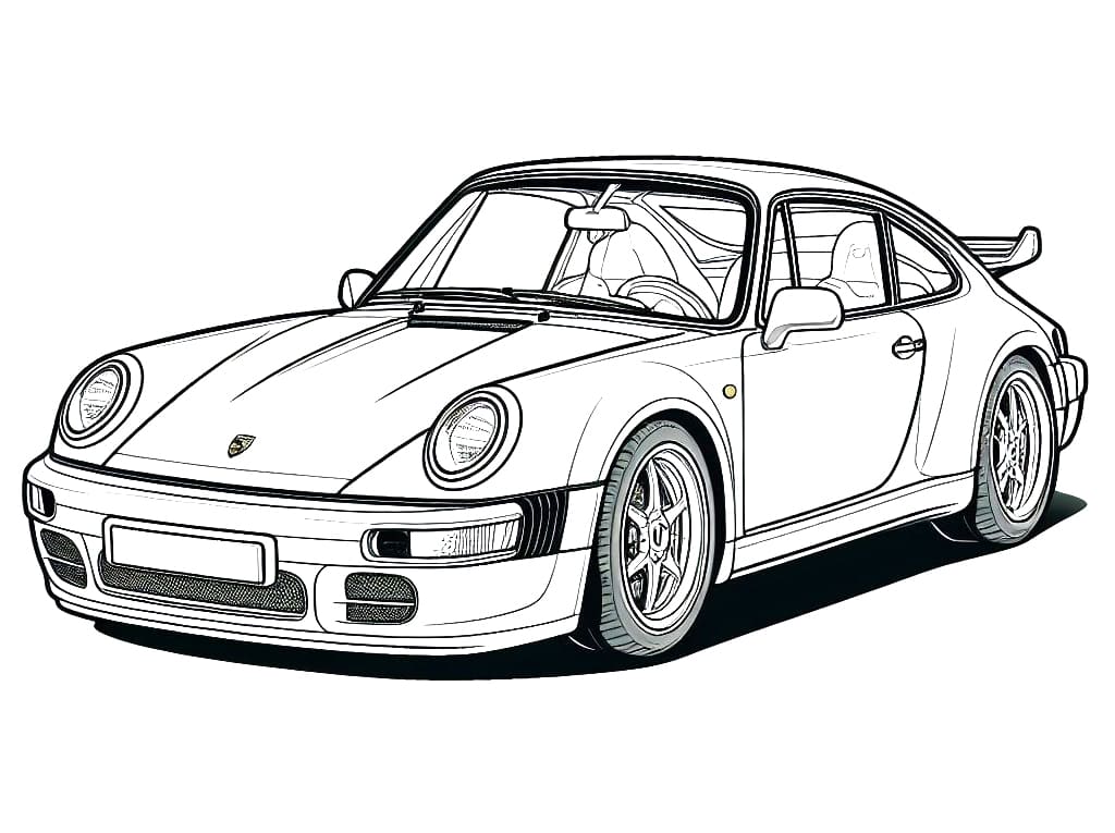 Porsche coloring pages