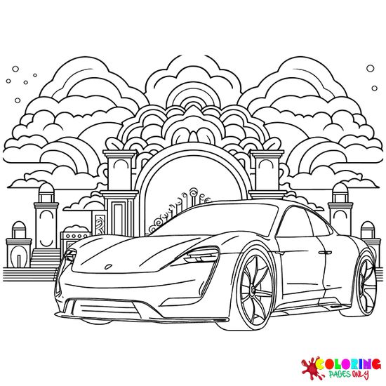 Porsche coloring pages ideas coloring pages for kids coloring pages porsche