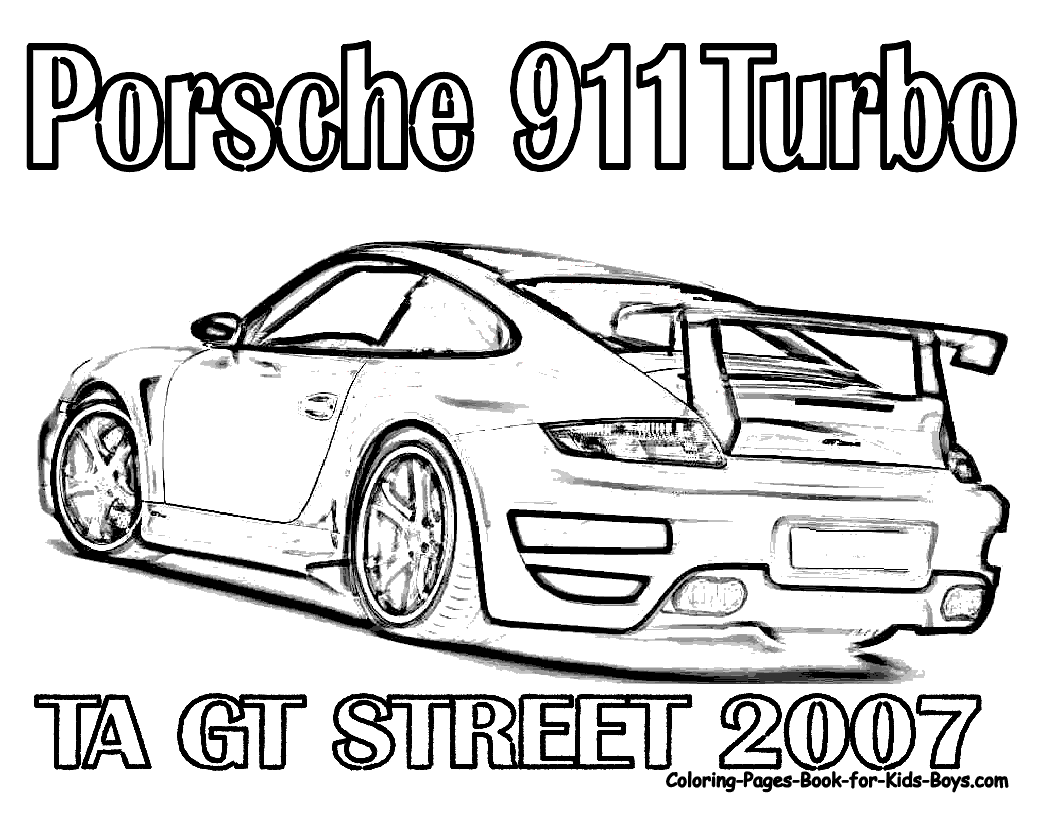 Porsche coloring pages printable for free download