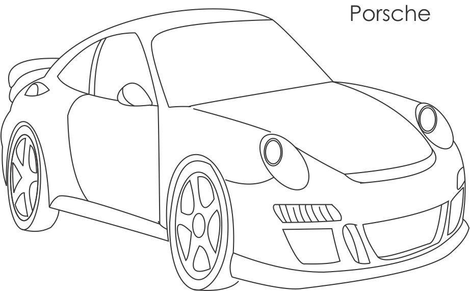 Porsche coloring pages printable for free download